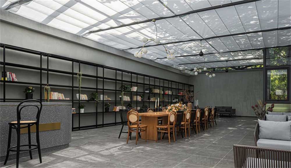 深圳南山簡約風格咖啡廳裝修設計案例露天休閑廳 深圳南山簡約風格咖啡廳裝修設計案例露天休閑廳