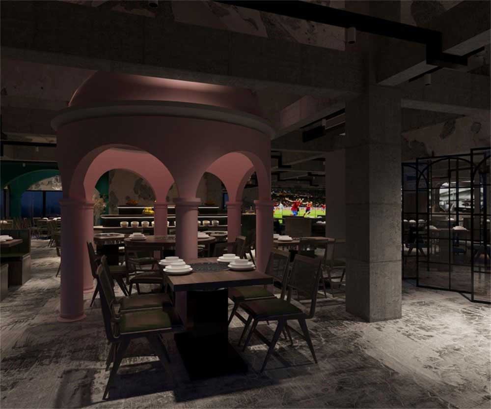 深圳龍華后現代工業混搭式異域風情餐廳裝修設計情景藝術造型 深圳龍華后現代工業混搭式異域風情餐廳裝修設計情景藝術造型