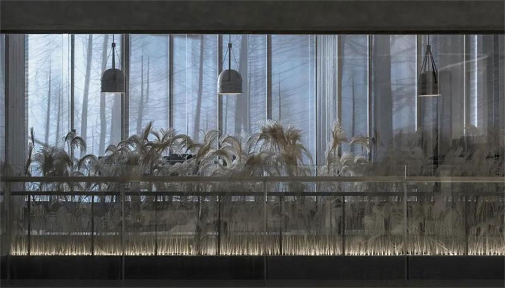 簡約風格日本料理鐵板燒餐廳裝修設計綠植裝飾 簡約風格日本料理鐵板燒餐廳裝修設計綠植裝飾