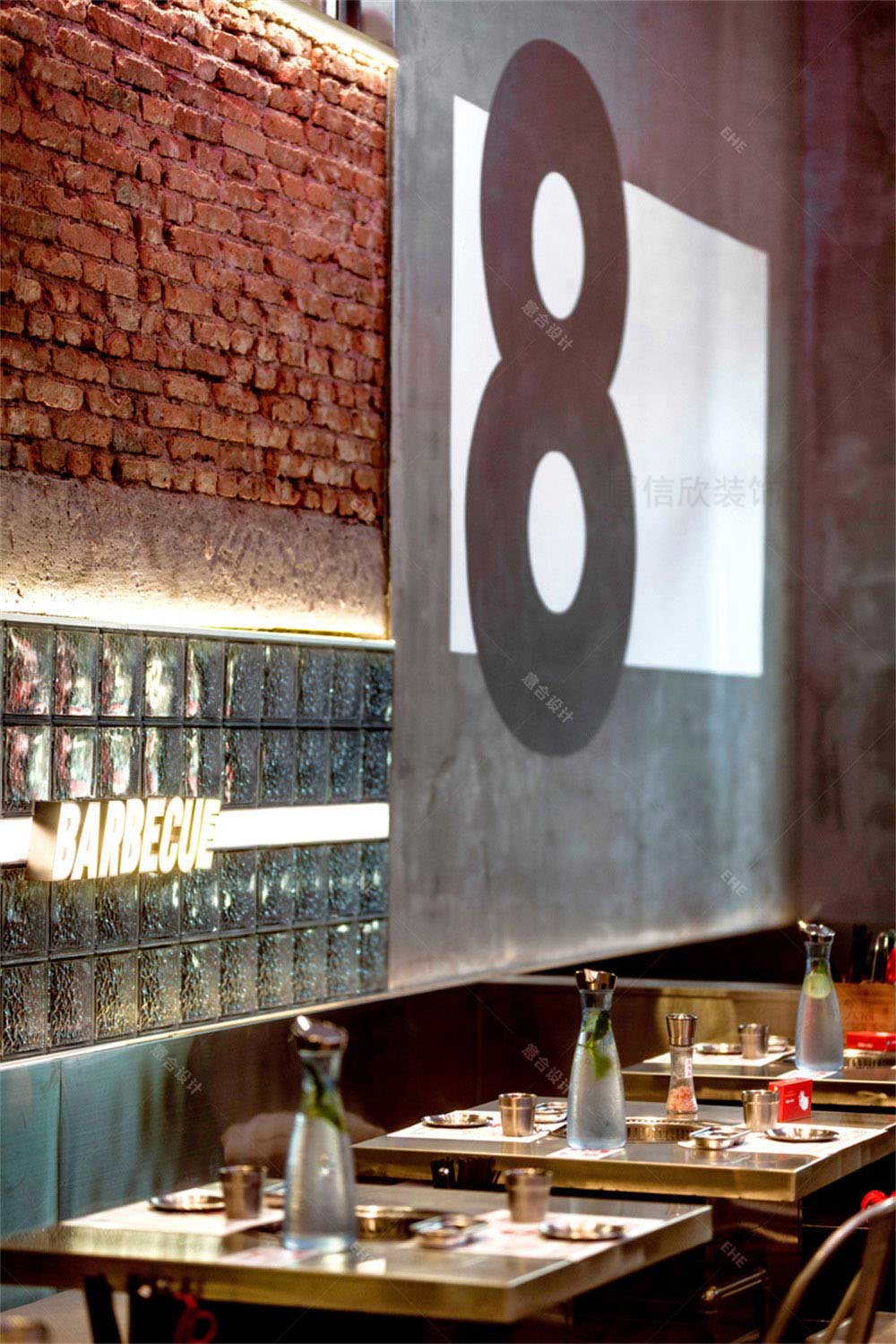 工業風烤肉店餐飲裝修設計實景案例軟裝陳設 工業風烤肉店餐飲裝修設計實景案例軟裝陳設