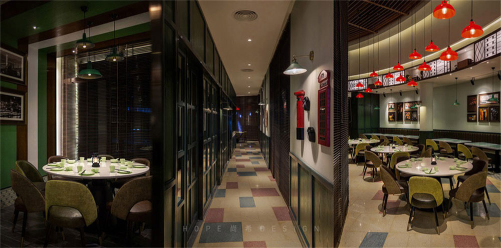 深圳鹽田混搭風(fēng)美食廣場(chǎng)裝修設(shè)計(jì)地面鋪貼