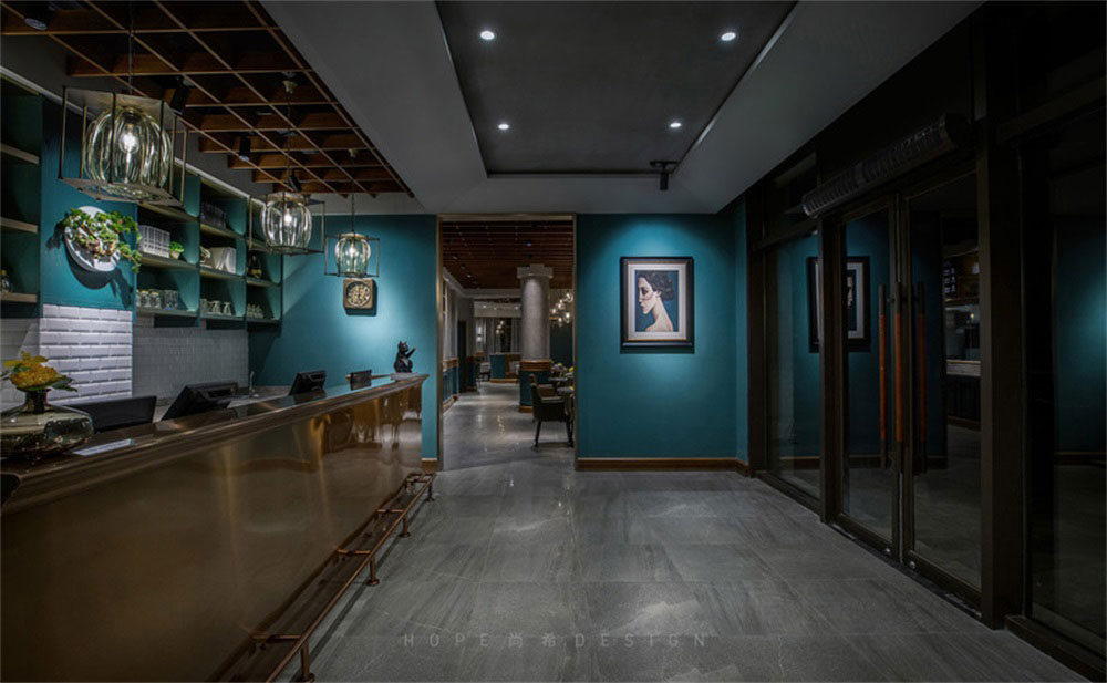 深圳鹽田混搭風(fēng)美食廣場(chǎng)裝修設(shè)計(jì)材料質(zhì)感