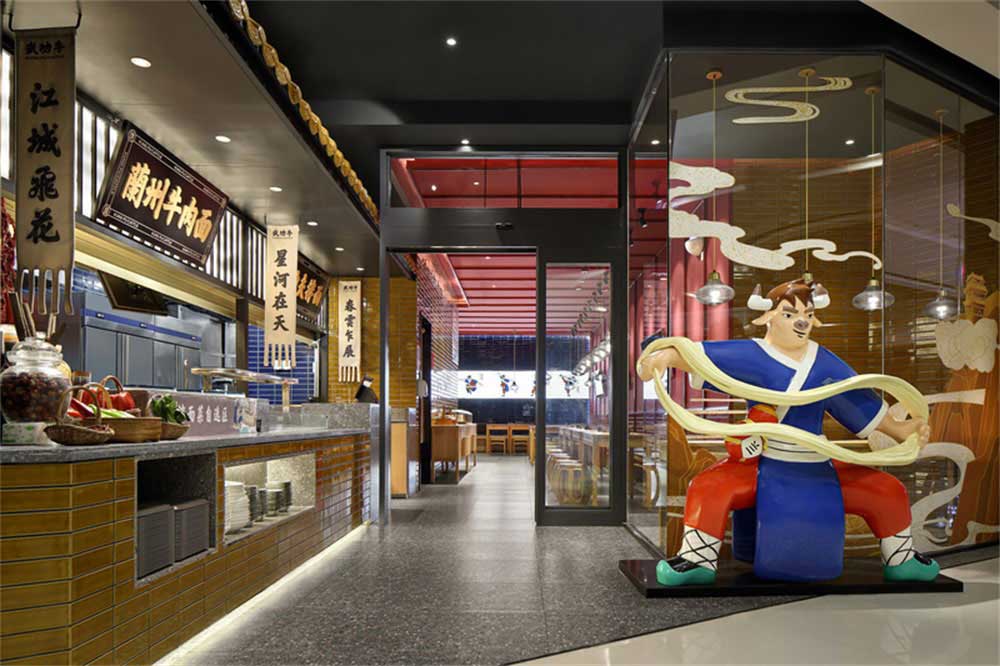 深圳新中式風格牛肉餐飲店裝修設計案例視覺感官 深圳新中式風格牛肉餐飲店裝修設計案例視覺感官