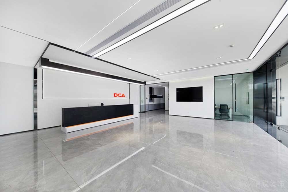 南山區訊美科技廣場現代風格辦公室裝修前臺 南山區訊美科技廣場現代風格辦公室裝修前臺