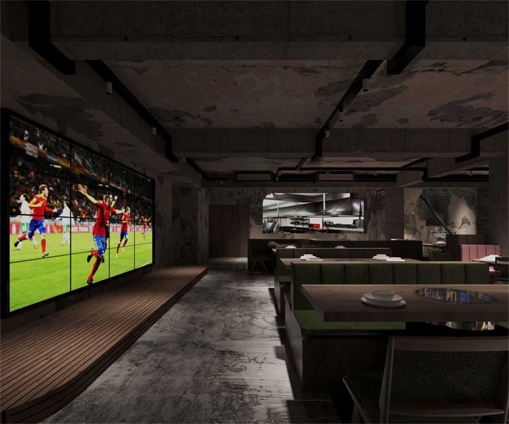 深圳龍華后現代工業混搭式異域風情餐廳裝修設計天花 深圳龍華后現代工業混搭式異域風情餐廳裝修設計天花