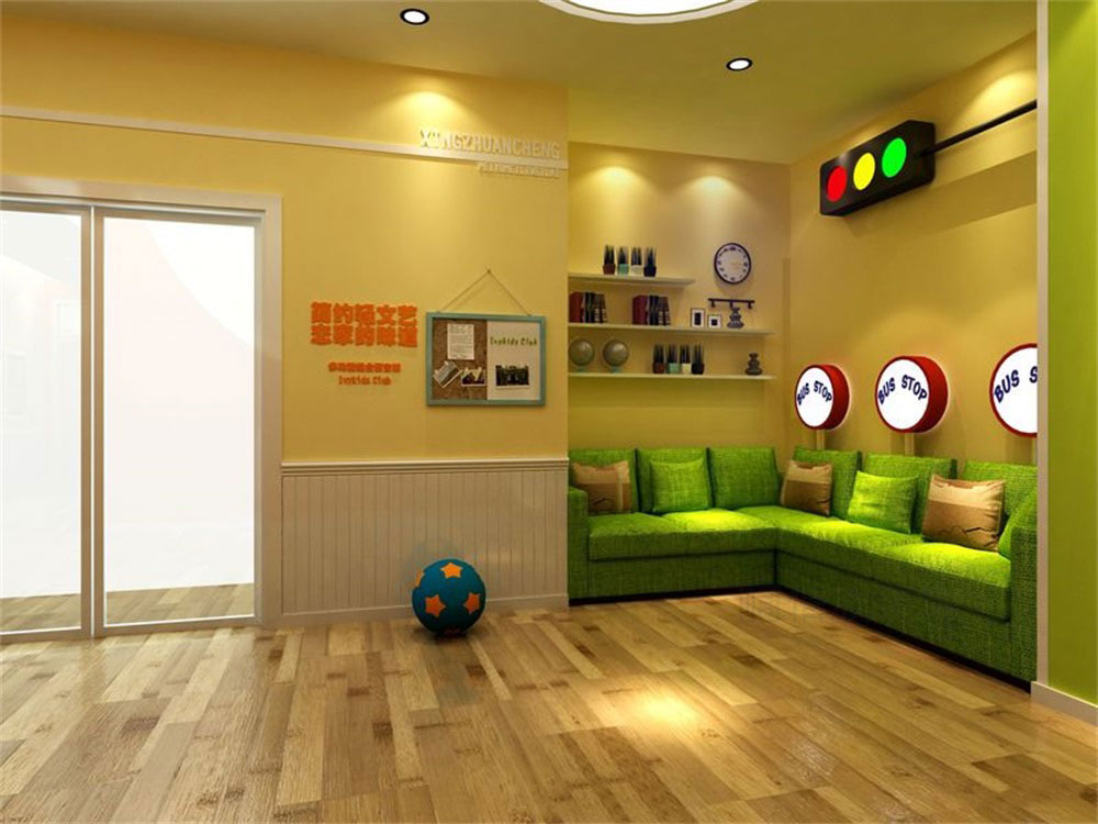 深圳市龍崗區(qū)橫崗培訓(xùn)學校裝修設(shè)計休息區(qū)