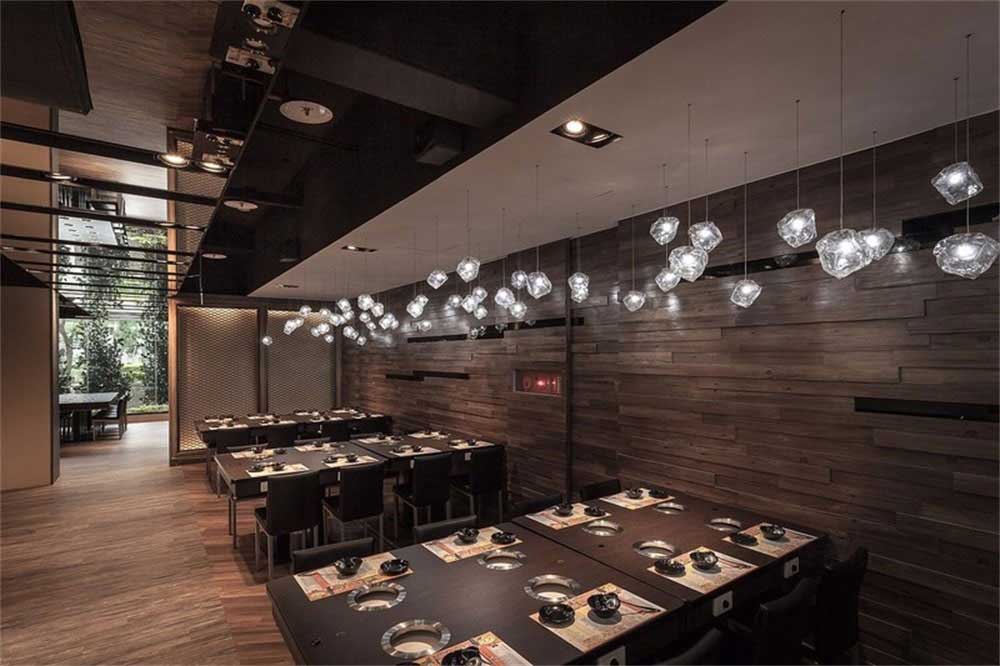 深圳鹽田現代簡約風格火鍋店裝修設計地面鋪貼 深圳鹽田現代簡約風格火鍋店裝修設計地面鋪貼