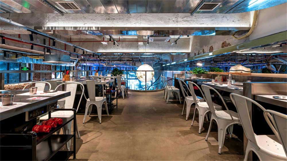 工業風烤肉店餐飲裝修設計實景案例天花 工業風烤肉店餐飲裝修設計實景案例天花