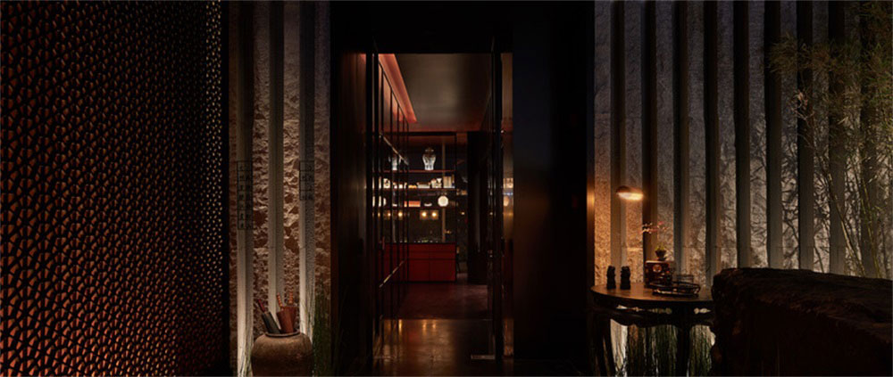 深圳寶安中式餐廳裝修玄關 深圳寶安中式餐廳裝修玄關