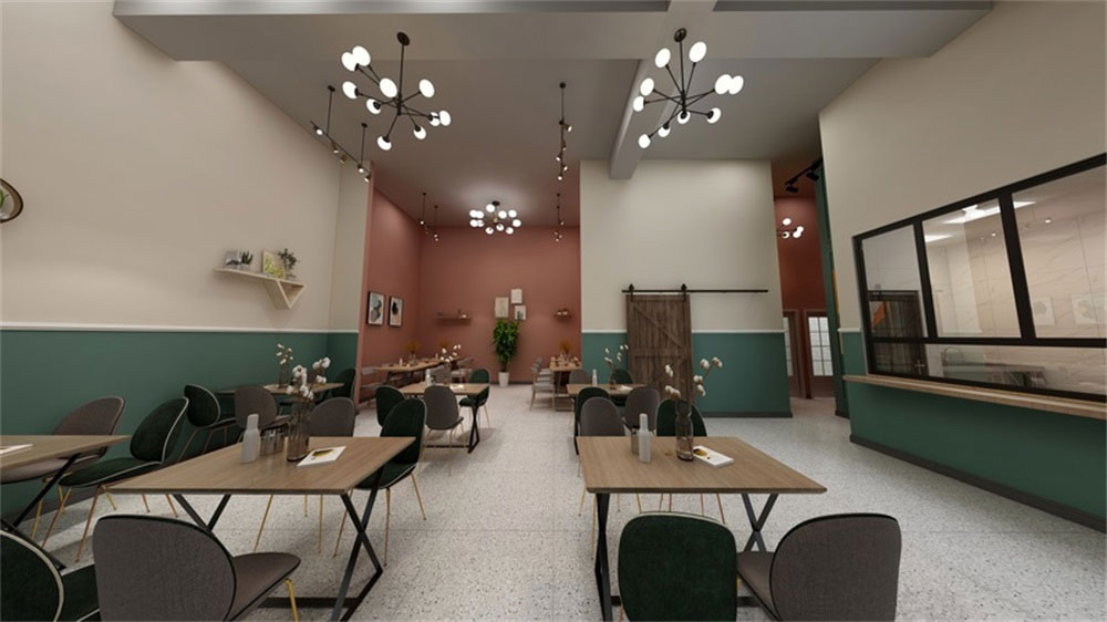 簡(jiǎn)約北歐風(fēng)云南米線連鎖餐館深圳寶安店裝修設(shè)計(jì)空間布局 簡(jiǎn)約北歐風(fēng)云南米線連鎖餐館深圳寶安店裝修設(shè)計(jì)空間布局