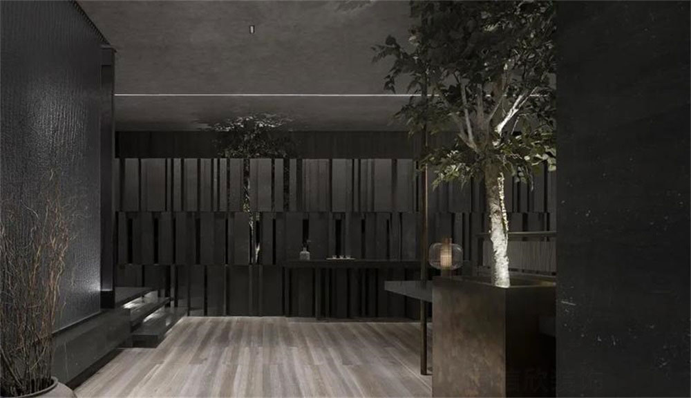 簡約風格日本料理鐵板燒餐廳裝修設計玄關 簡約風格日本料理鐵板燒餐廳裝修設計玄關