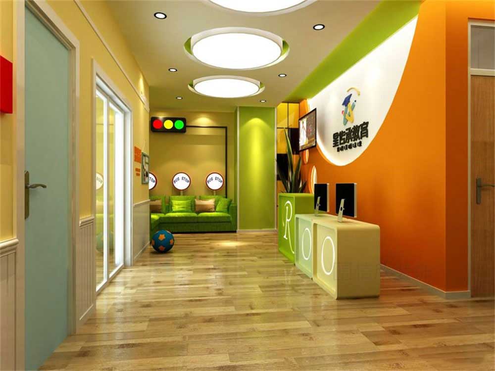 深圳市龍崗區(qū)橫崗培訓(xùn)學校裝修設(shè)計前臺