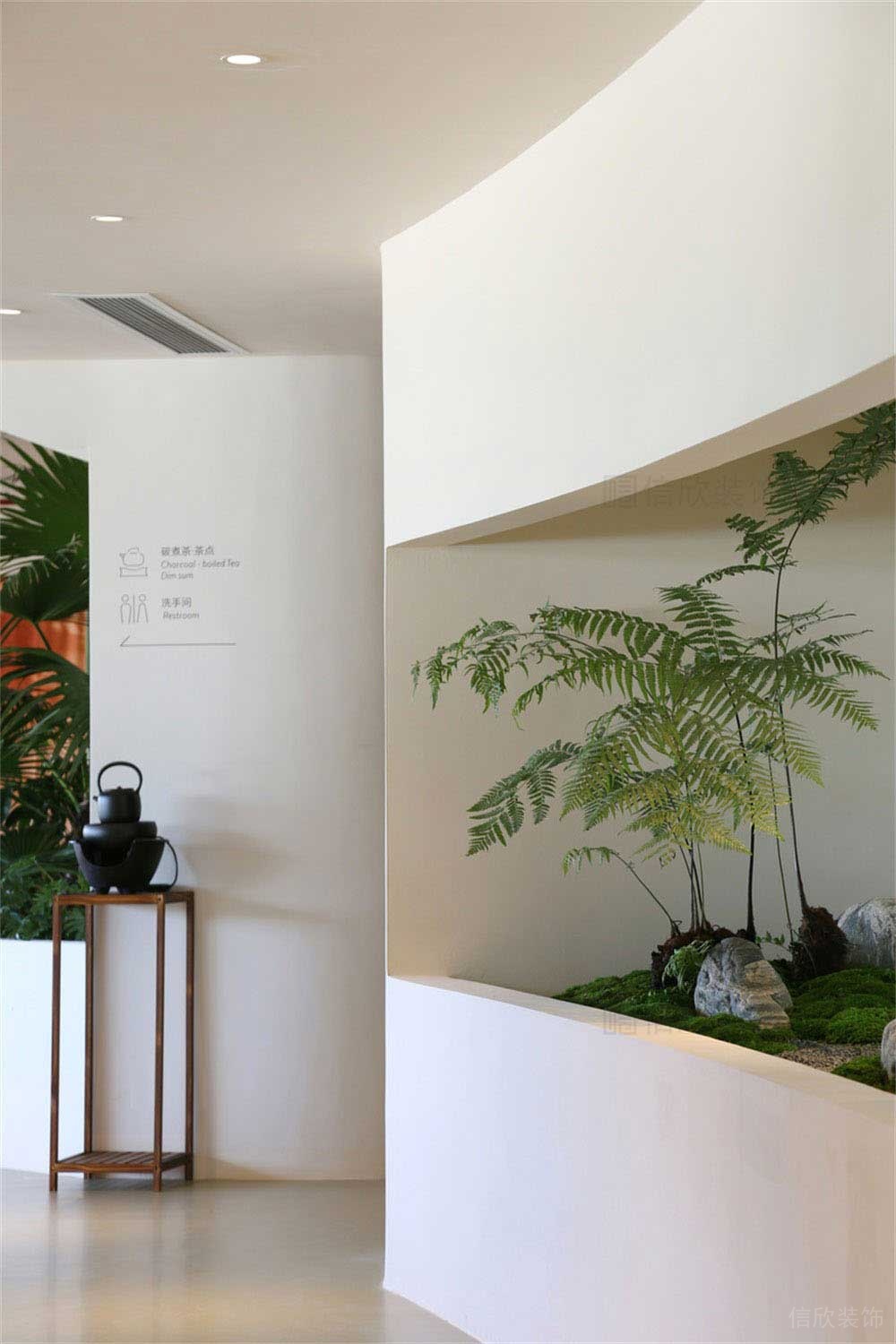 深圳簡約風格素食館裝修設計天花 深圳簡約風格素食館裝修設計天花