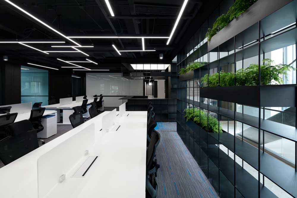 大鵬新區(qū)鑫園廣場現(xiàn)代風(fēng)格辦公室裝修辦公區(qū)綠植層架隔斷 大鵬新區(qū)鑫園廣場現(xiàn)代風(fēng)格辦公室裝修辦公區(qū)綠植層架隔斷