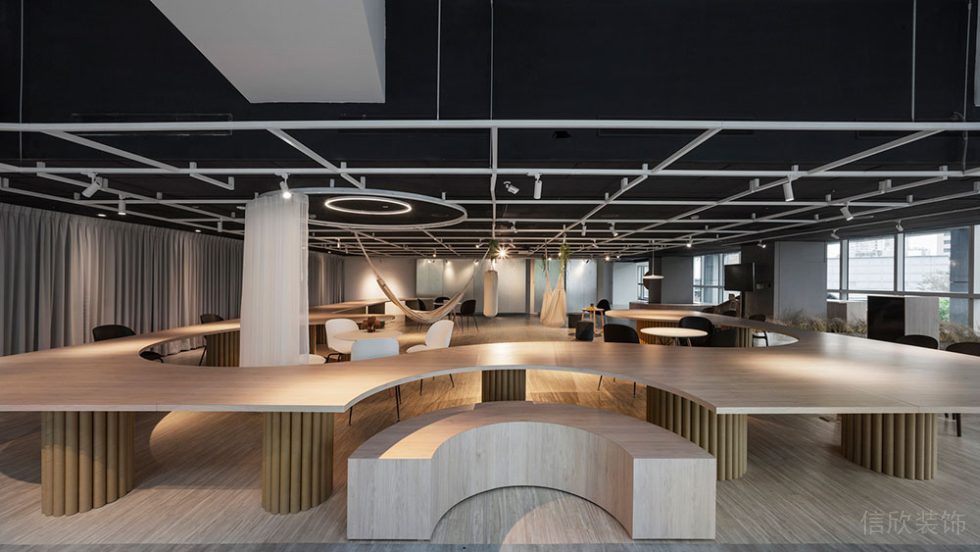 北歐工業(yè)風(fēng)辦公室多功能休息廳設(shè)計(jì)裝修圖