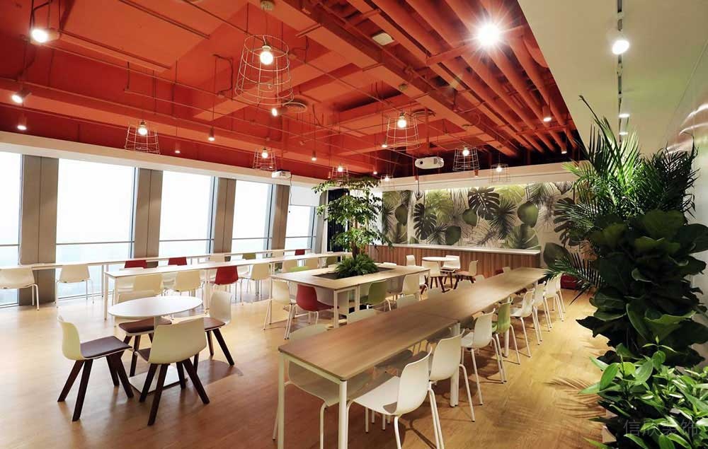 北歐工業(yè)風(fēng)辦公室休息廳裝修圖