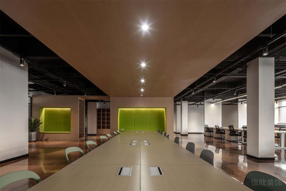 北歐工業(yè)風(fēng)商務(wù)辦公場(chǎng)所案例開(kāi)放式辦公區(qū)設(shè)計(jì)裝修圖