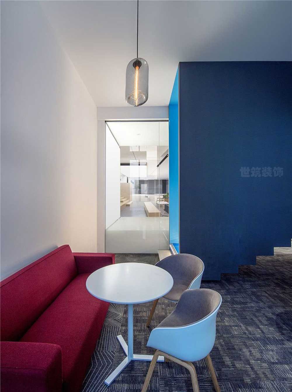 北歐極簡風(fēng)辦公室洽談區(qū)裝修圖