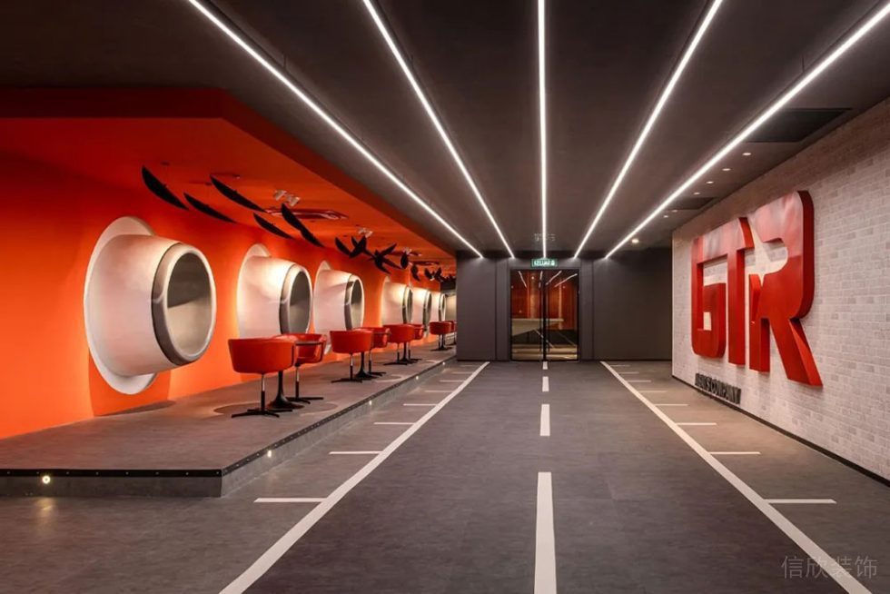 工業(yè)風(fēng)商務(wù)辦公室特色主題洽談區(qū)裝修圖