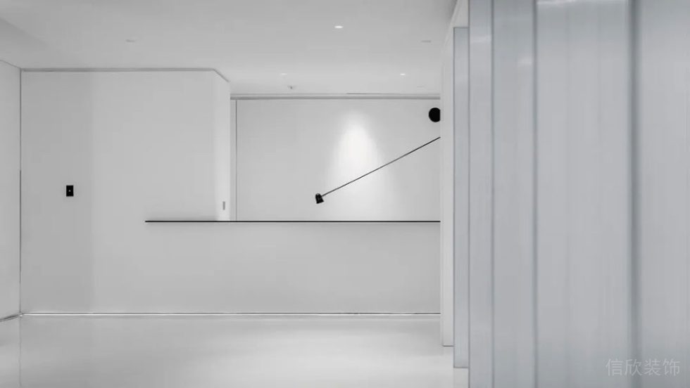 極簡風格辦公室項目走廊空間設計裝修圖