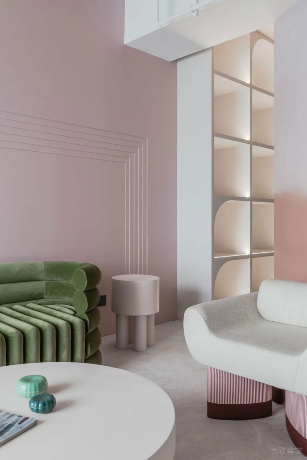 簡約北歐風(fēng)辦公場所案例休閑會(huì)客區(qū)設(shè)計(jì)裝修圖