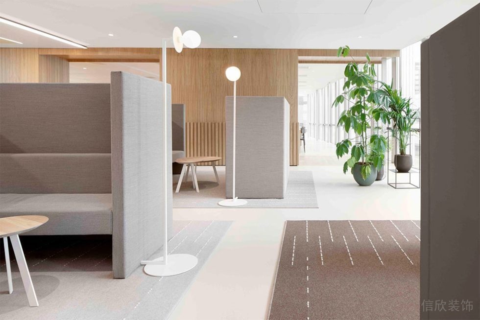 簡約風格辦公空間案例卡座洽談區裝修圖