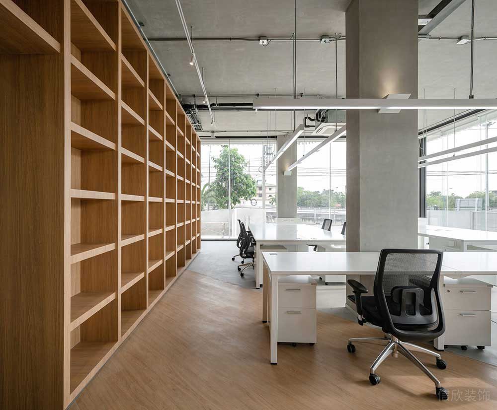 簡約風格辦公室工作區案例設計裝修圖