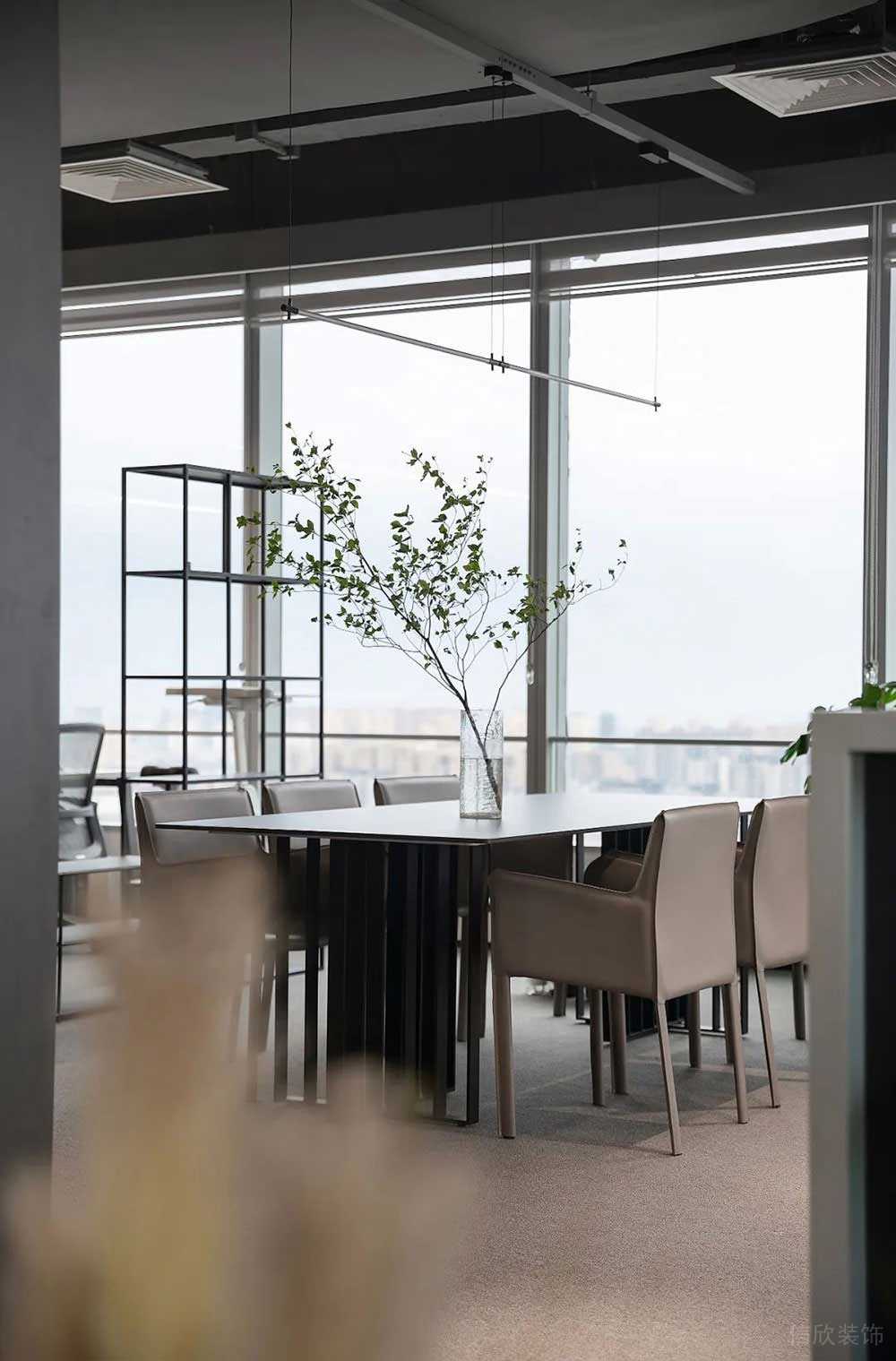 簡約工業(yè)風(fēng)辦公空間案例接待洽談區(qū)設(shè)計裝修圖