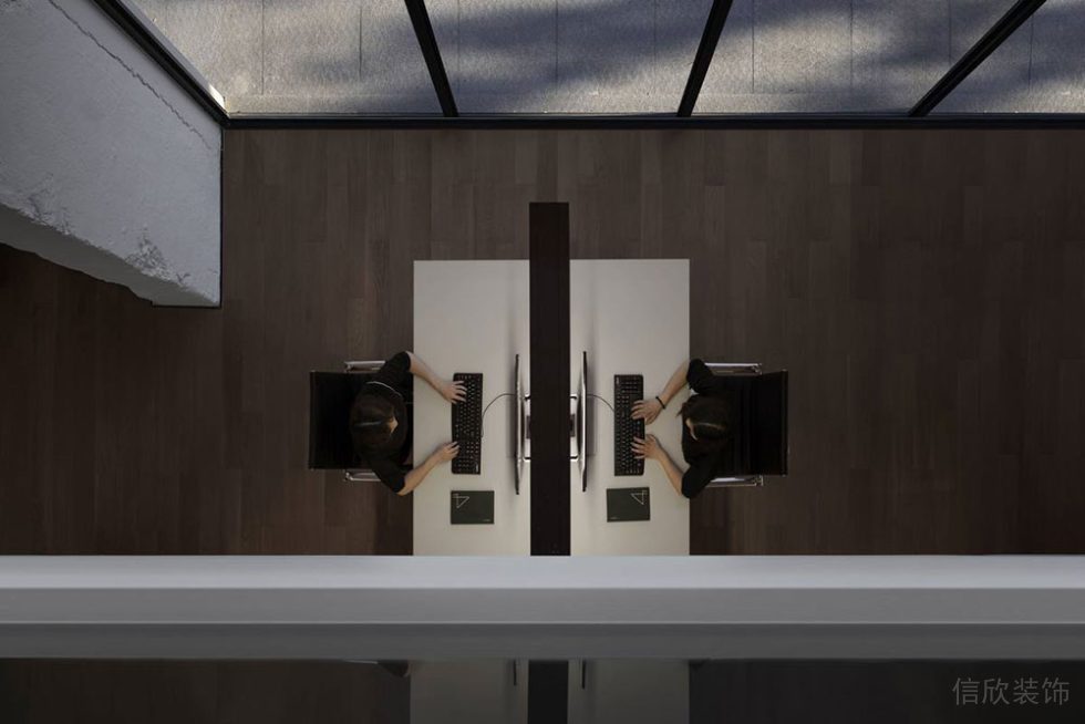 簡約工業(yè)風(fēng)辦公室工作區(qū)設(shè)計裝修圖