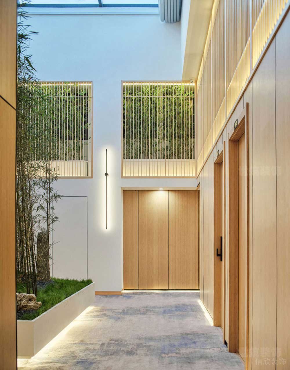 現代北歐辦公室過道裝修圖