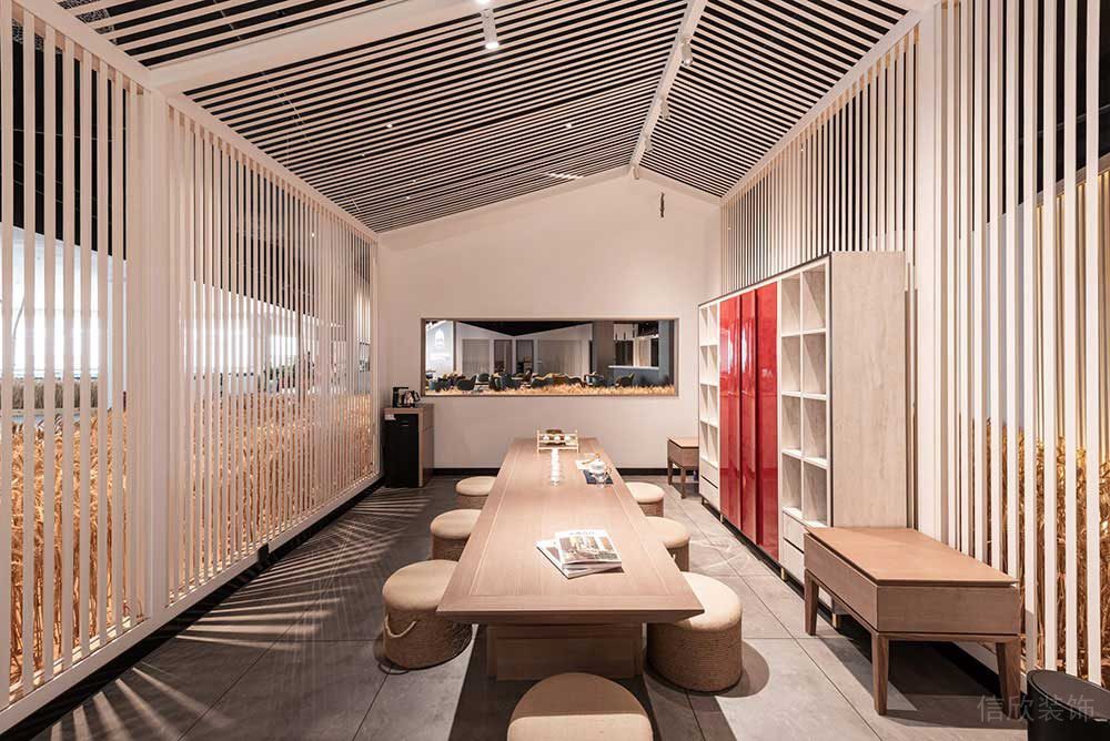 現(xiàn)代北歐風(fēng)辦公室員工休息區(qū)裝修圖