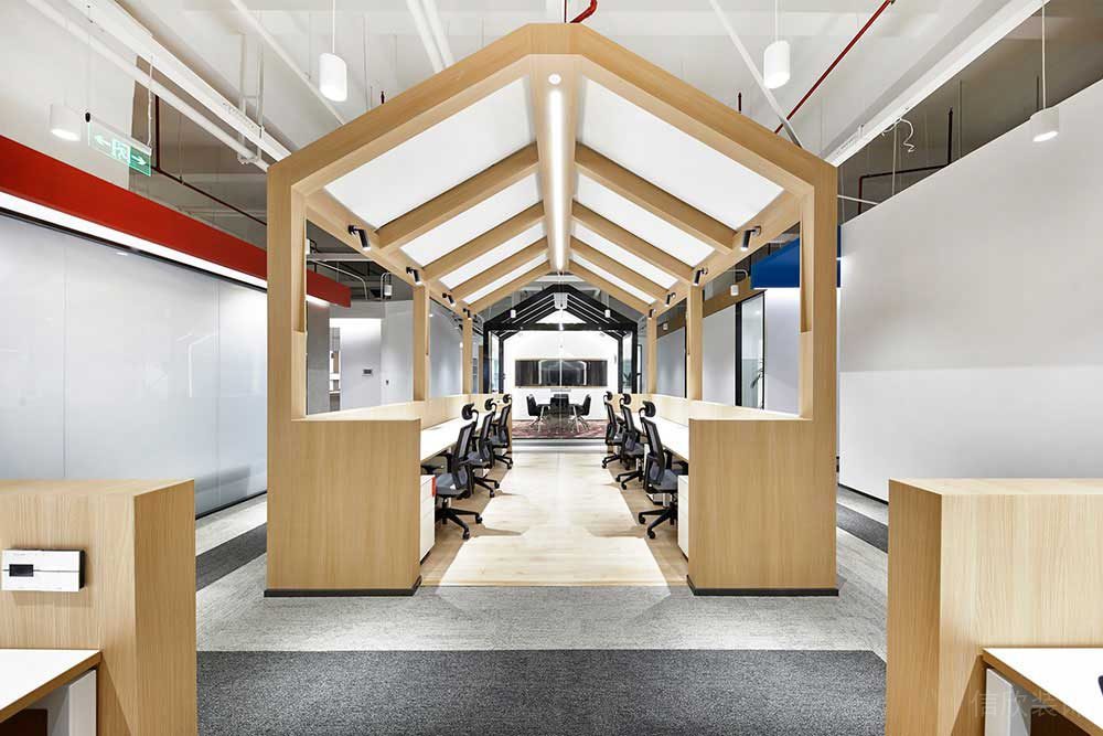 現(xiàn)代北歐風(fēng)商務(wù)辦公場所特色辦公區(qū)裝修圖