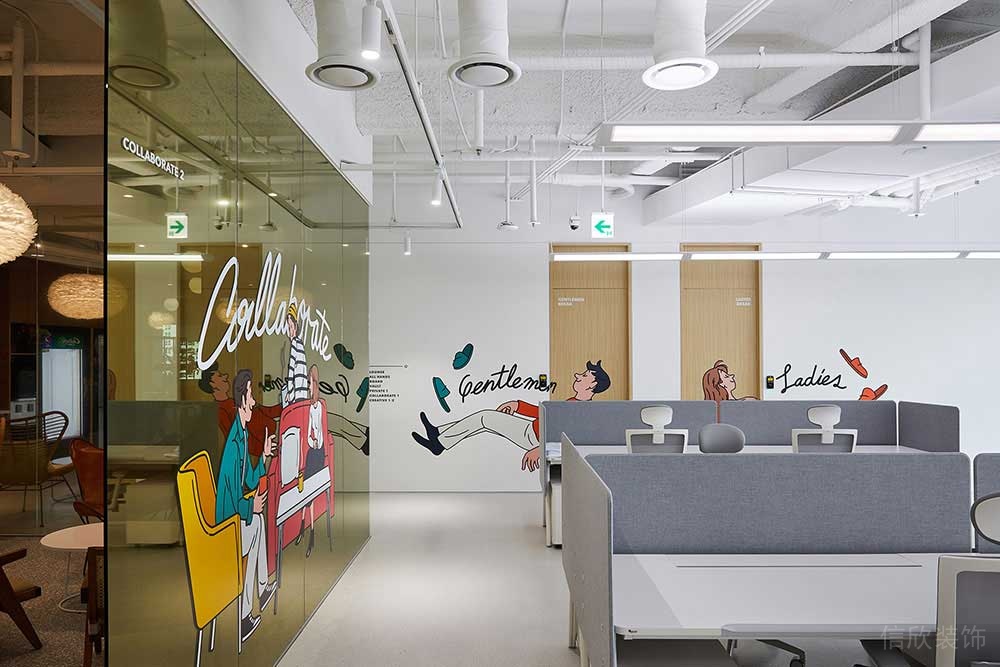 現(xiàn)代北歐風(fēng)商務(wù)辦公場所綜合辦公區(qū)裝修圖