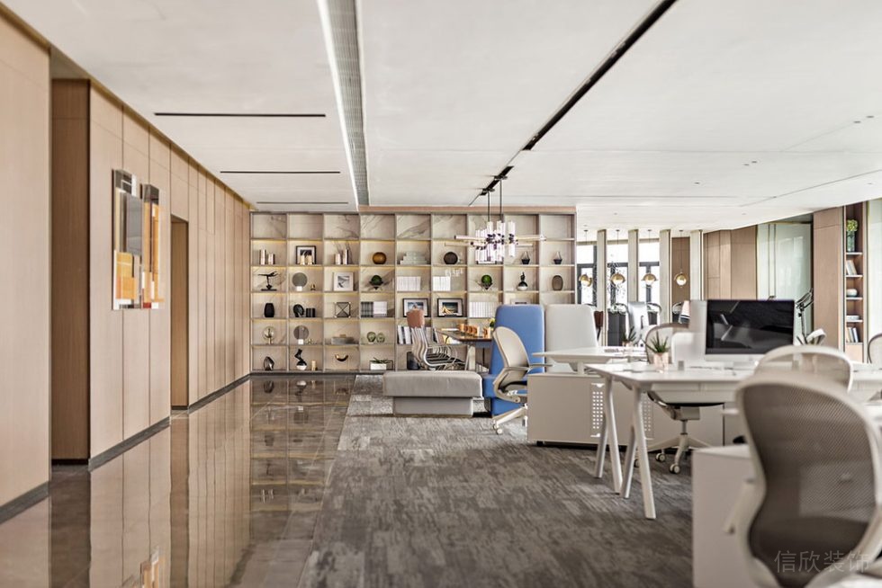 現(xiàn)代北歐風(fēng)商務(wù)辦公場所綜合辦公廳裝修圖