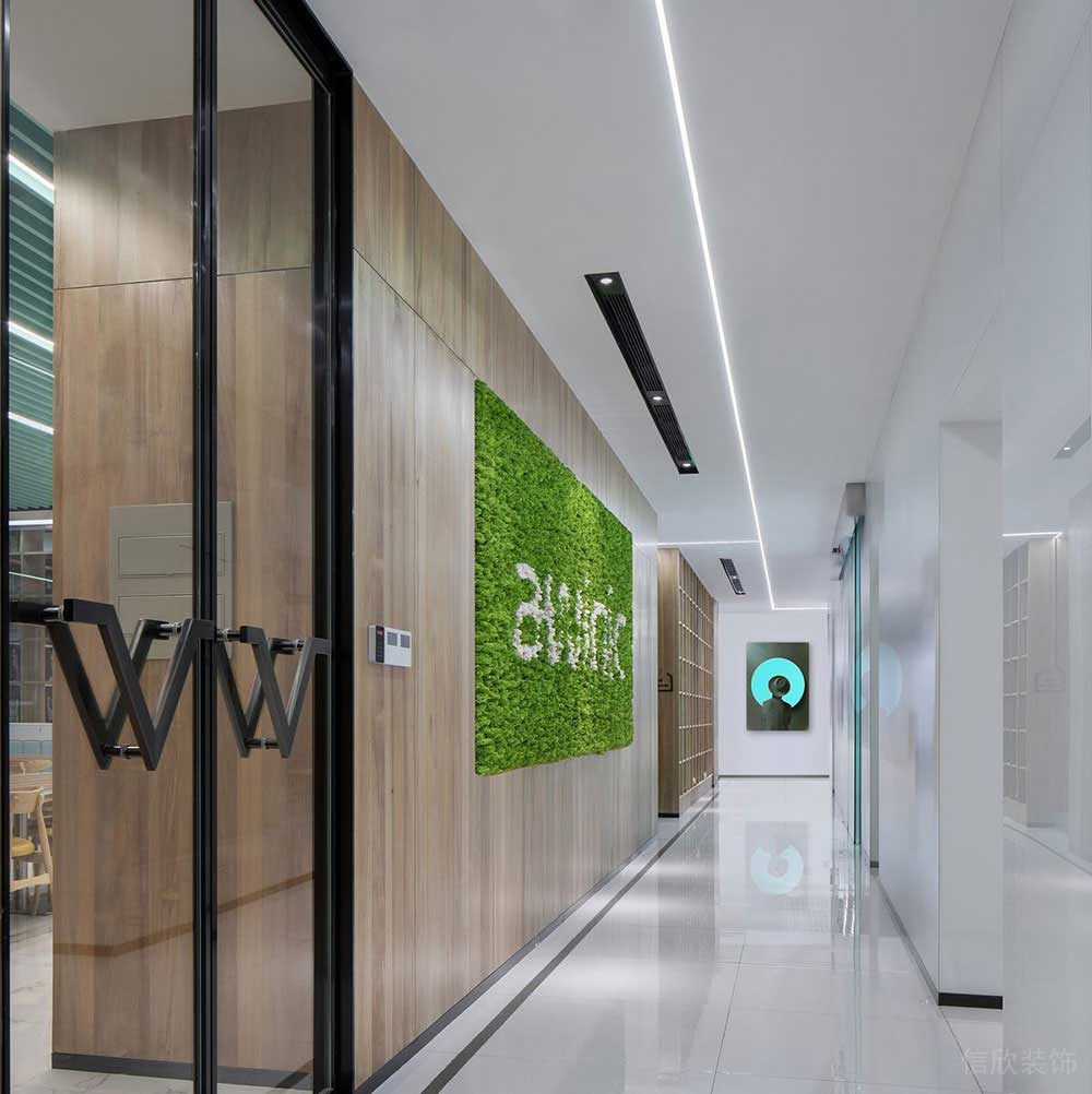 現(xiàn)代北歐風(fēng)商務(wù)辦公場所走廊空間裝修圖