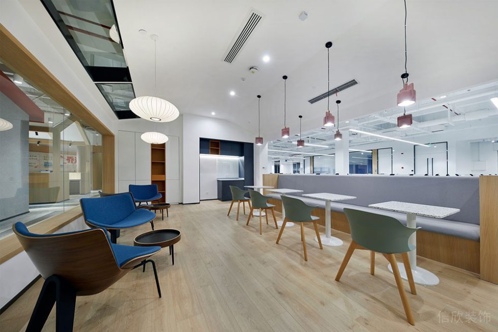 現(xiàn)代北歐風(fēng)商務(wù)辦公室休閑洽談區(qū)設(shè)計(jì)裝修圖