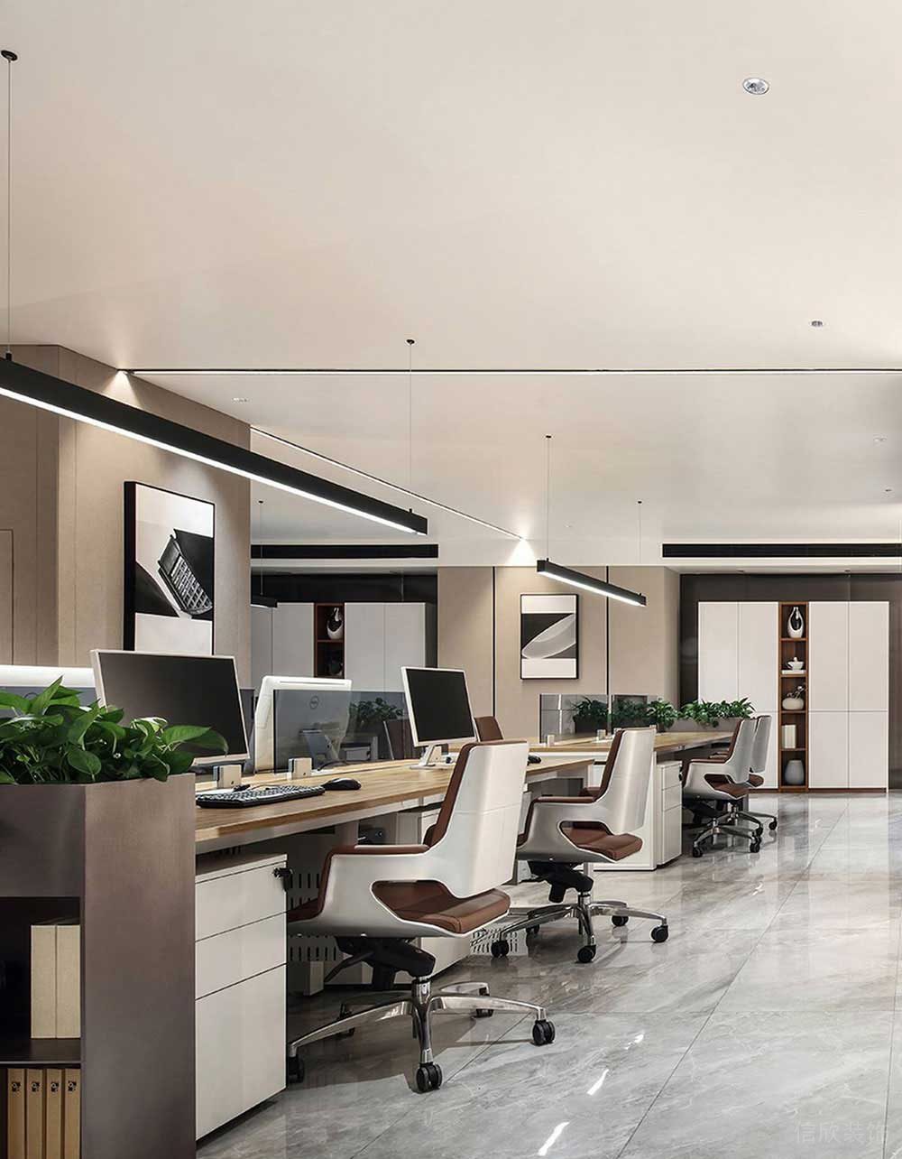 現(xiàn)代風(fēng)格辦公場所案例辦公區(qū)設(shè)計裝修圖