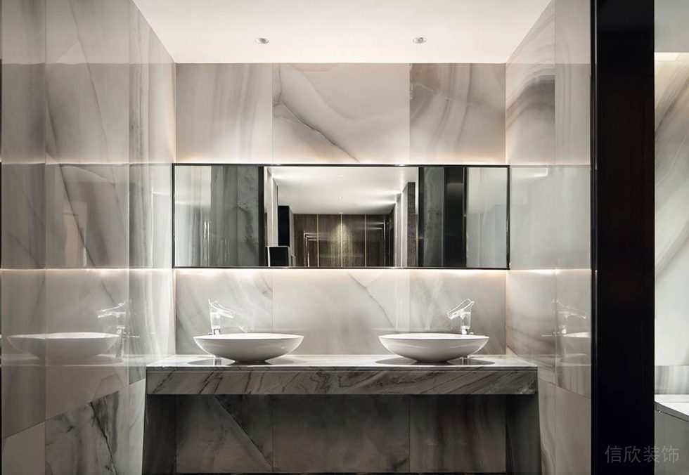 現(xiàn)代風(fēng)格辦公場(chǎng)所案例衛(wèi)生間洗手臺(tái)設(shè)計(jì)裝修圖