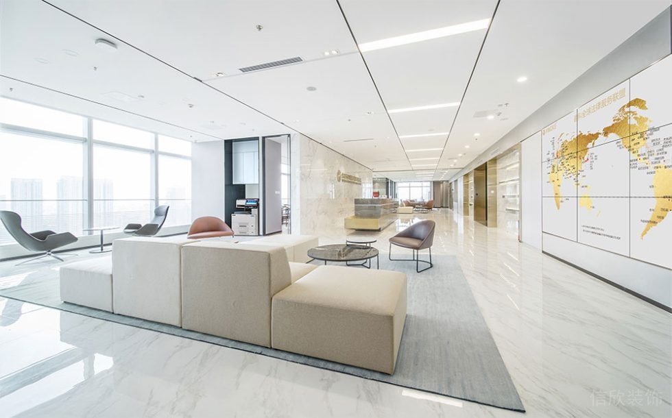 現代風格辦公空間案例會客廳設計裝修圖