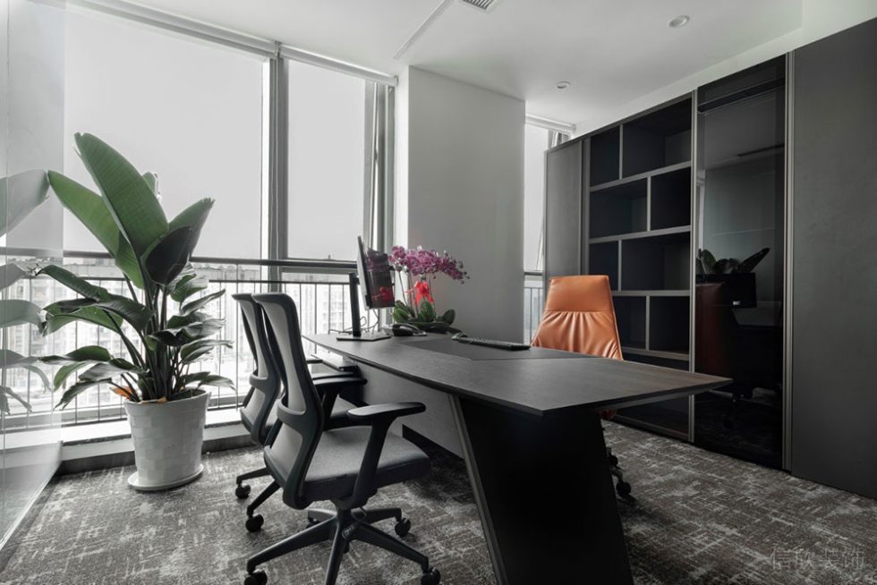 現代風格辦公空間案例業務主管辦公室設計裝修圖