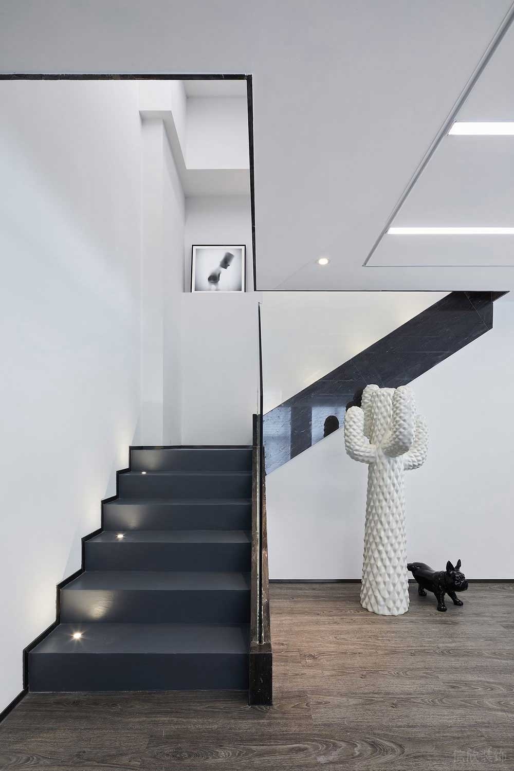 現(xiàn)代風(fēng)格商務(wù)辦公場(chǎng)所樓梯空間裝修圖