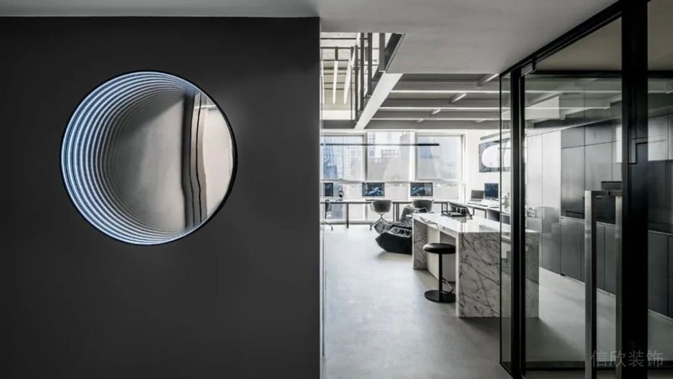 現(xiàn)代風(fēng)格商務(wù)辦公場(chǎng)所門(mén)廊裝修圖