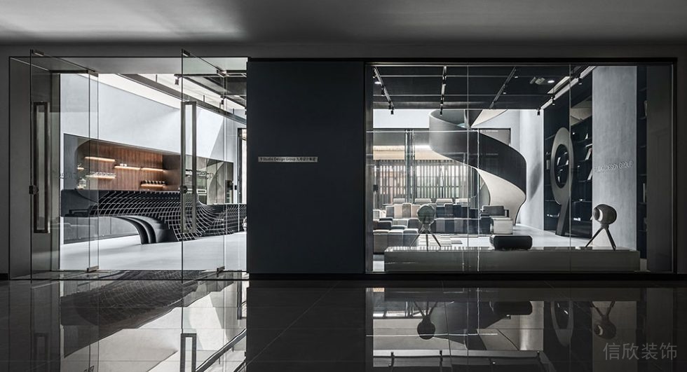 現(xiàn)代風(fēng)格商務(wù)辦公場(chǎng)所門(mén)廳空間裝修圖