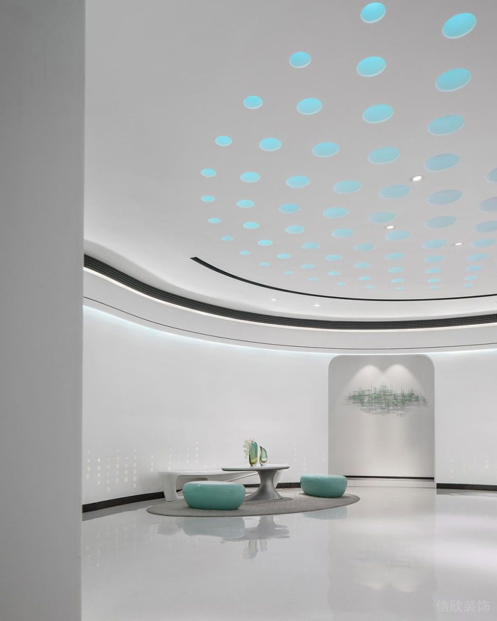 現(xiàn)代風(fēng)格商務(wù)辦公空間接待廳等候區(qū)裝修圖