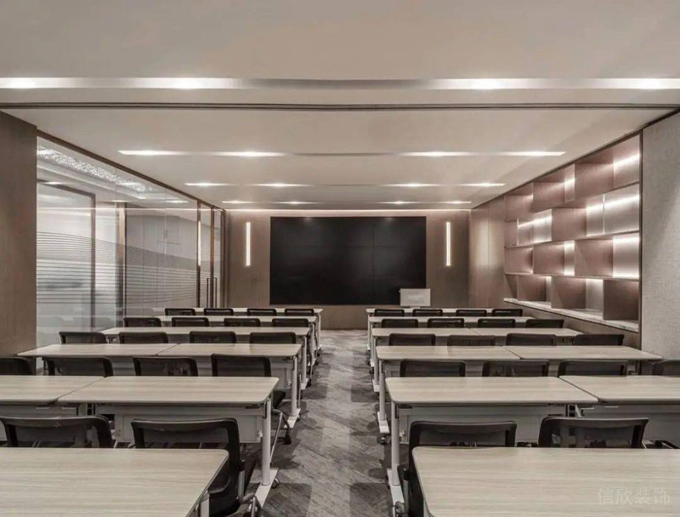 現(xiàn)代風(fēng)格商務(wù)辦公空間培訓(xùn)室裝修圖