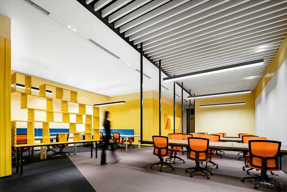 現(xiàn)代工業(yè)風商務辦公場所綜合辦公區(qū)裝修圖