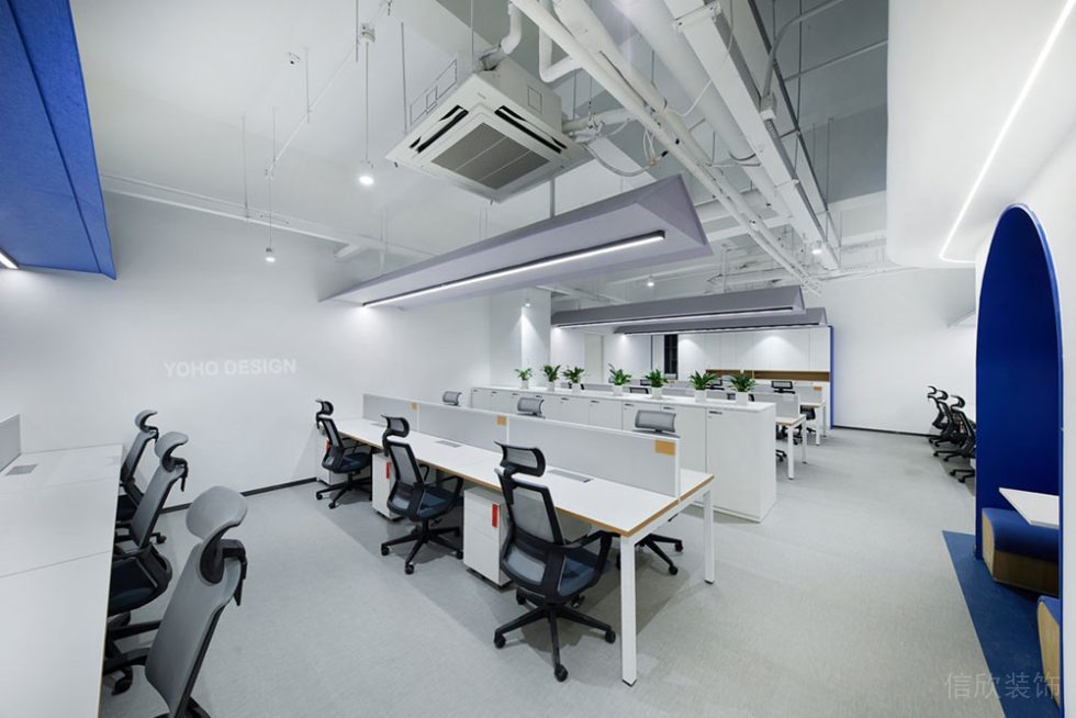 現(xiàn)代工業(yè)風商務辦公場所綜合辦公廳設計裝修圖