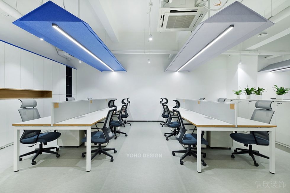 現(xiàn)代工業(yè)風商務辦公空間工作區(qū)設計裝修圖