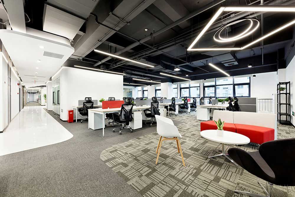 現(xiàn)代工業(yè)風商務辦公空間裝修圖