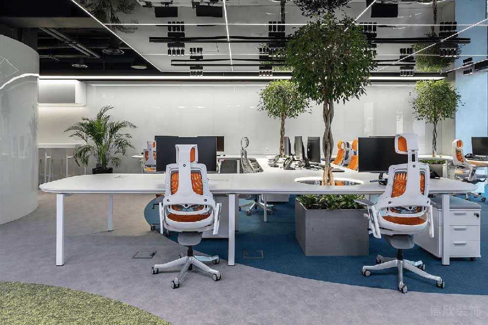 現(xiàn)代工業(yè)風商務辦公室裝修圖